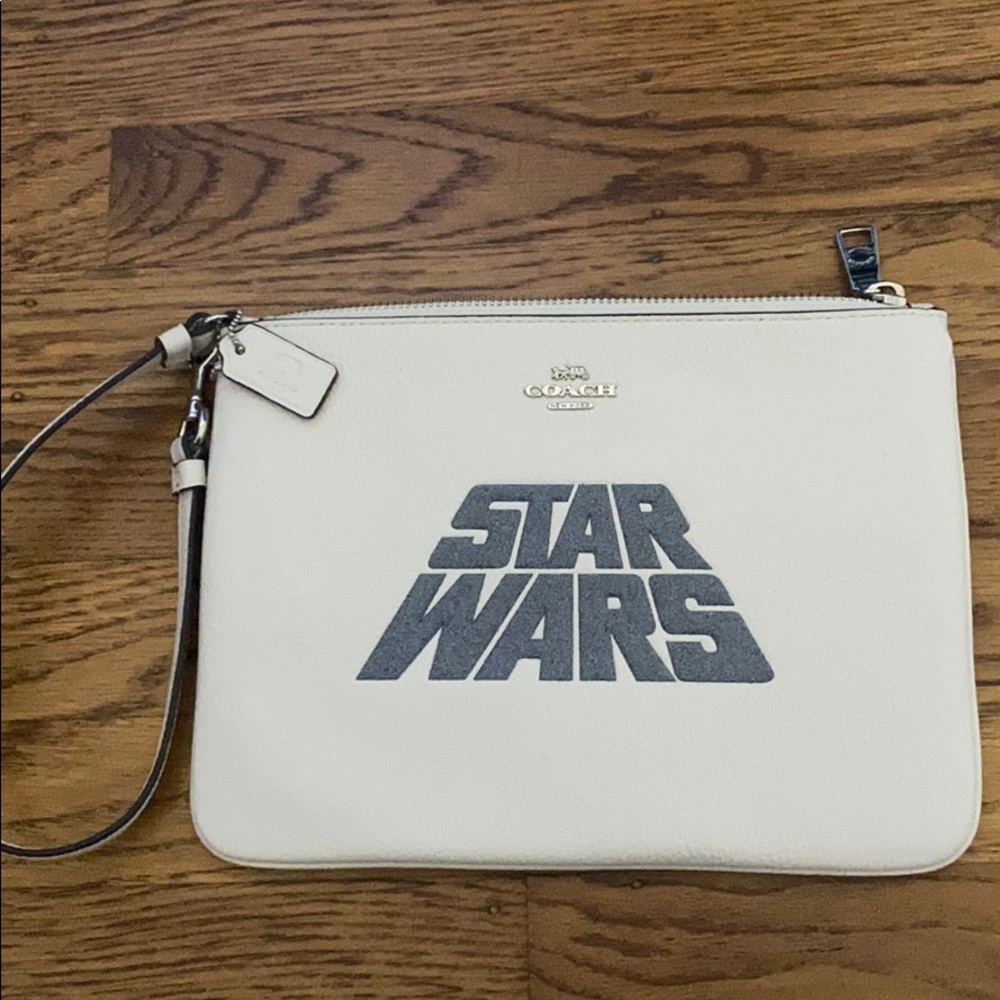White Coach Star Wars Wristlet